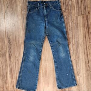 Vintage 70s Wrangler No Fault Denim Bootcut Jeans